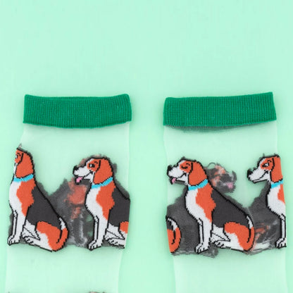 Beagle sheer socks