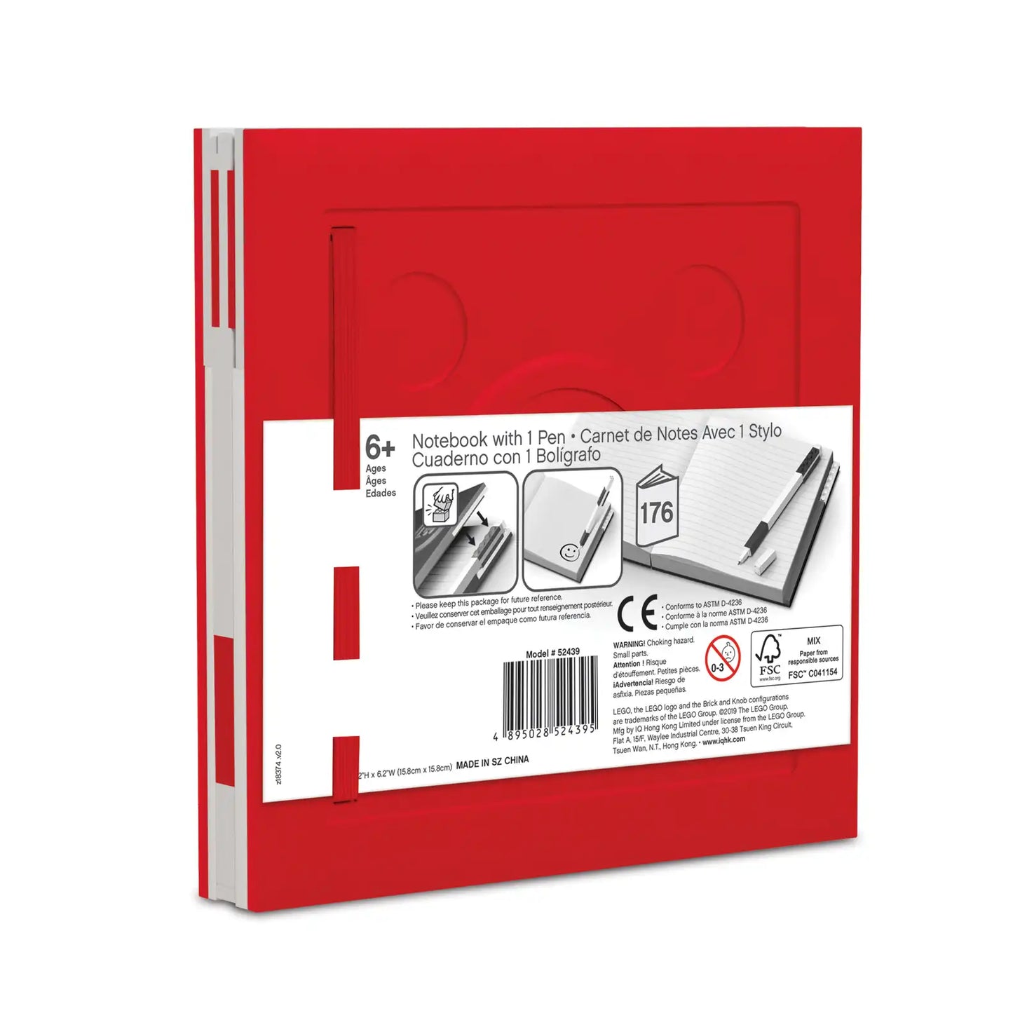 Notebook with Gel Pen – Red