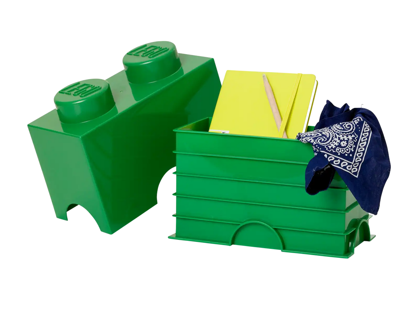 2-Stud Storage Brick – Green