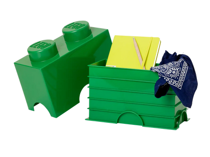 2-Stud Storage Brick – Green