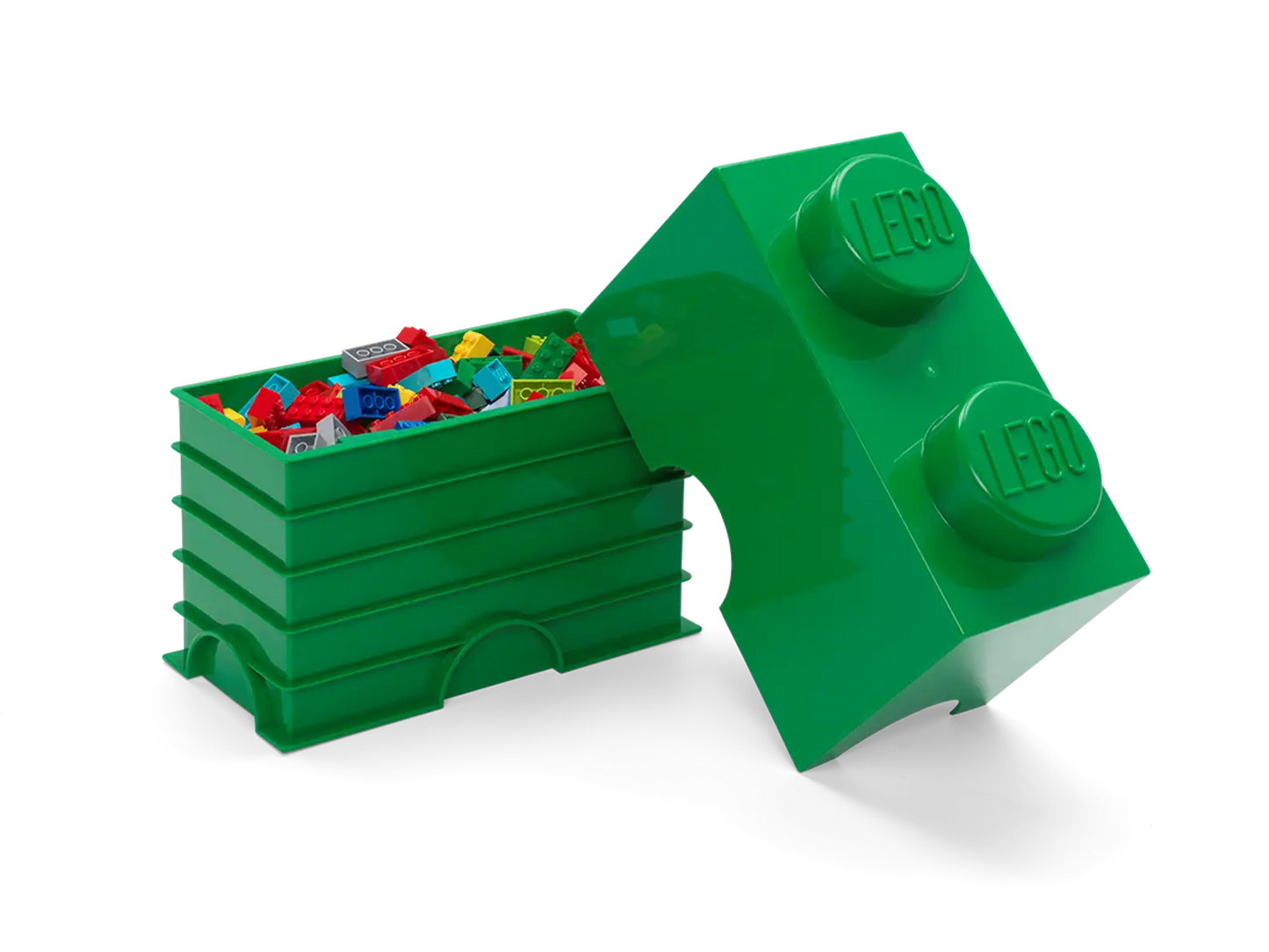 2-Stud Storage Brick – Green