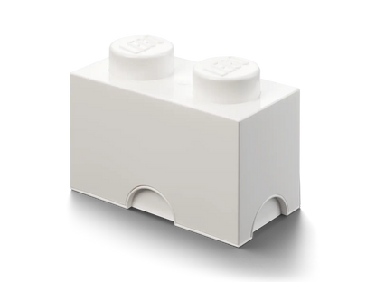 2-Stud Storage Brick - White