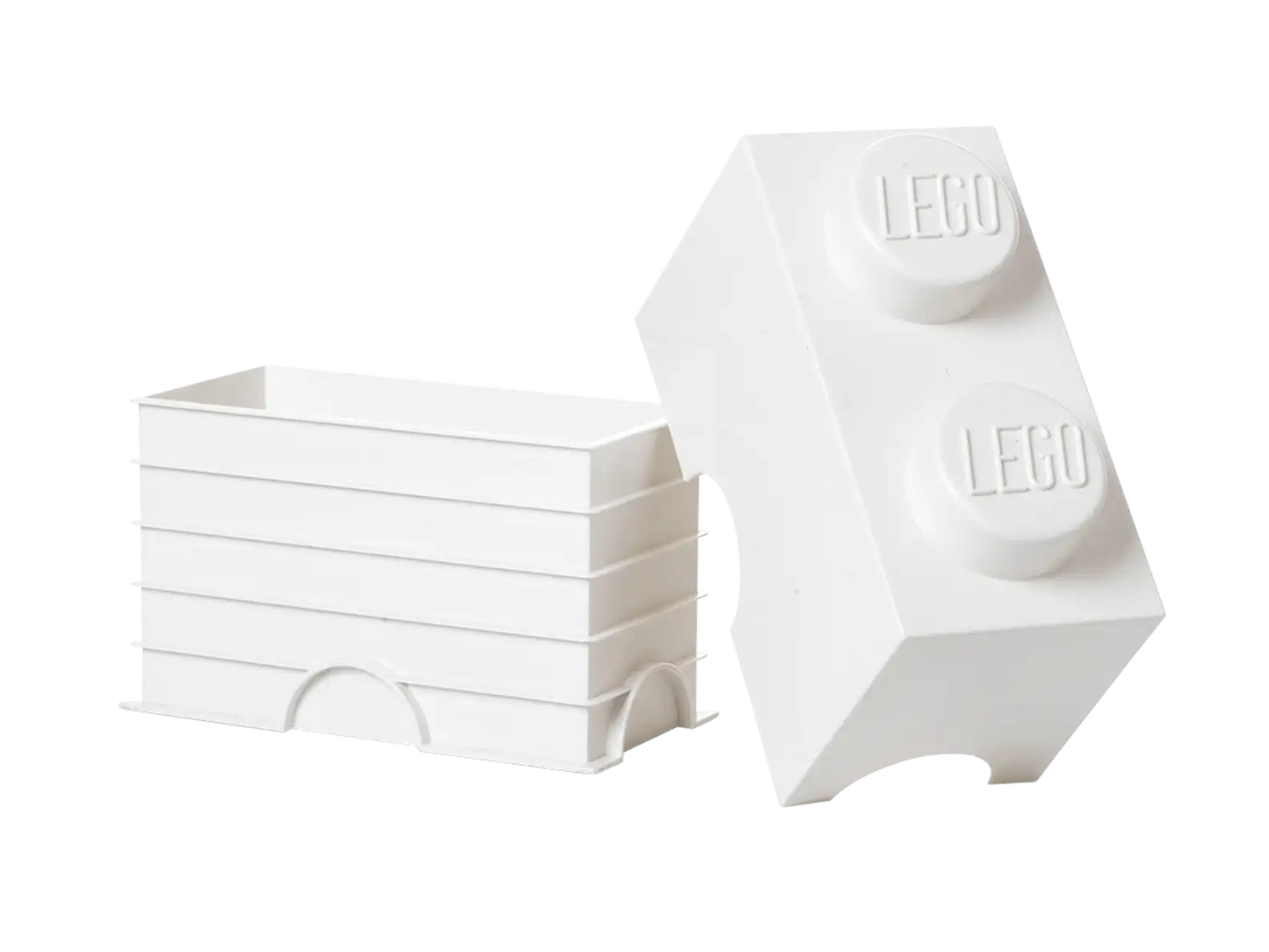 2-Stud Storage Brick - White