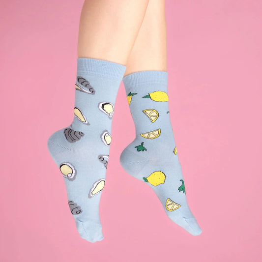 Oyster & lemon socks