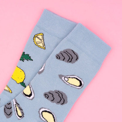 Oyster & lemon socks