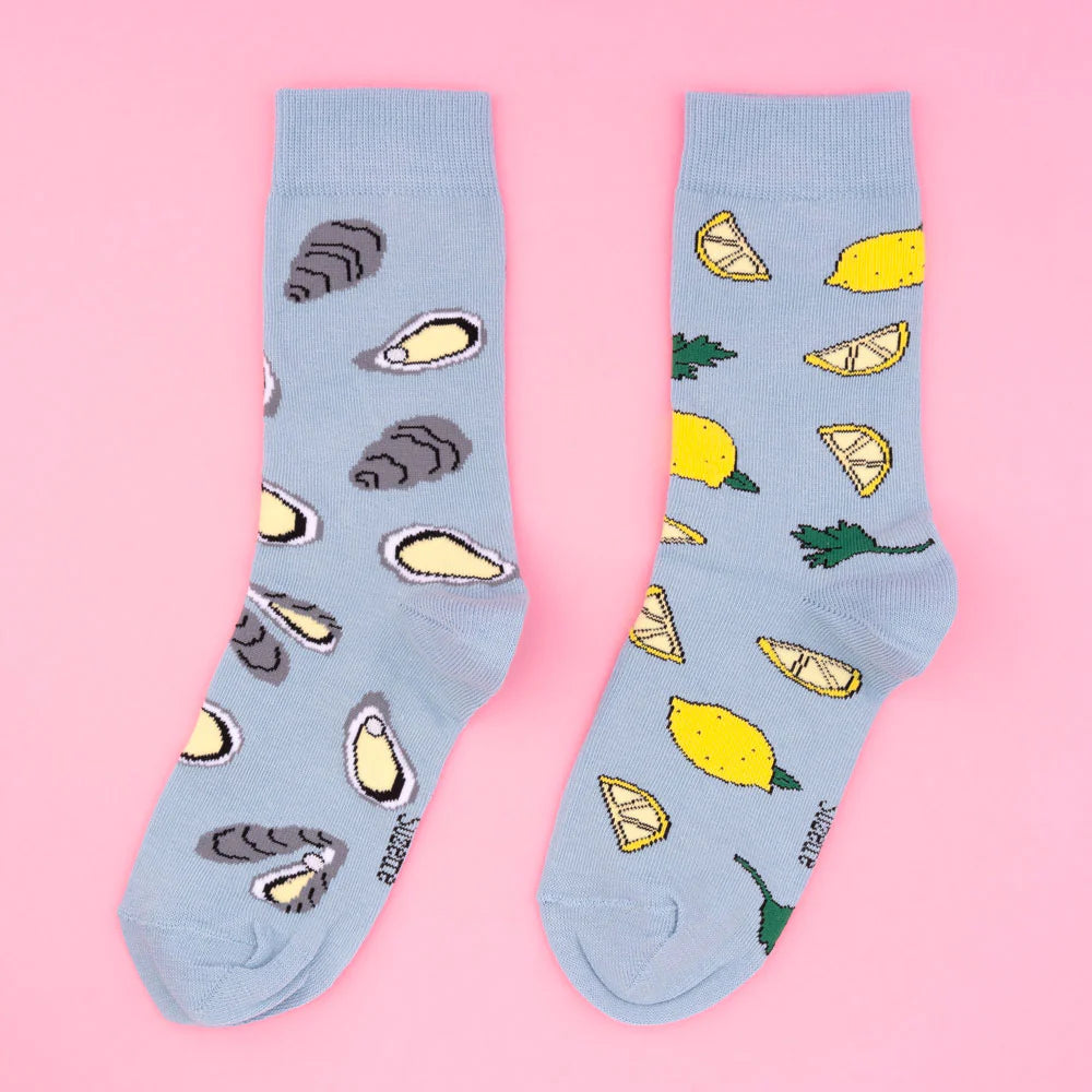 Oyster & lemon socks