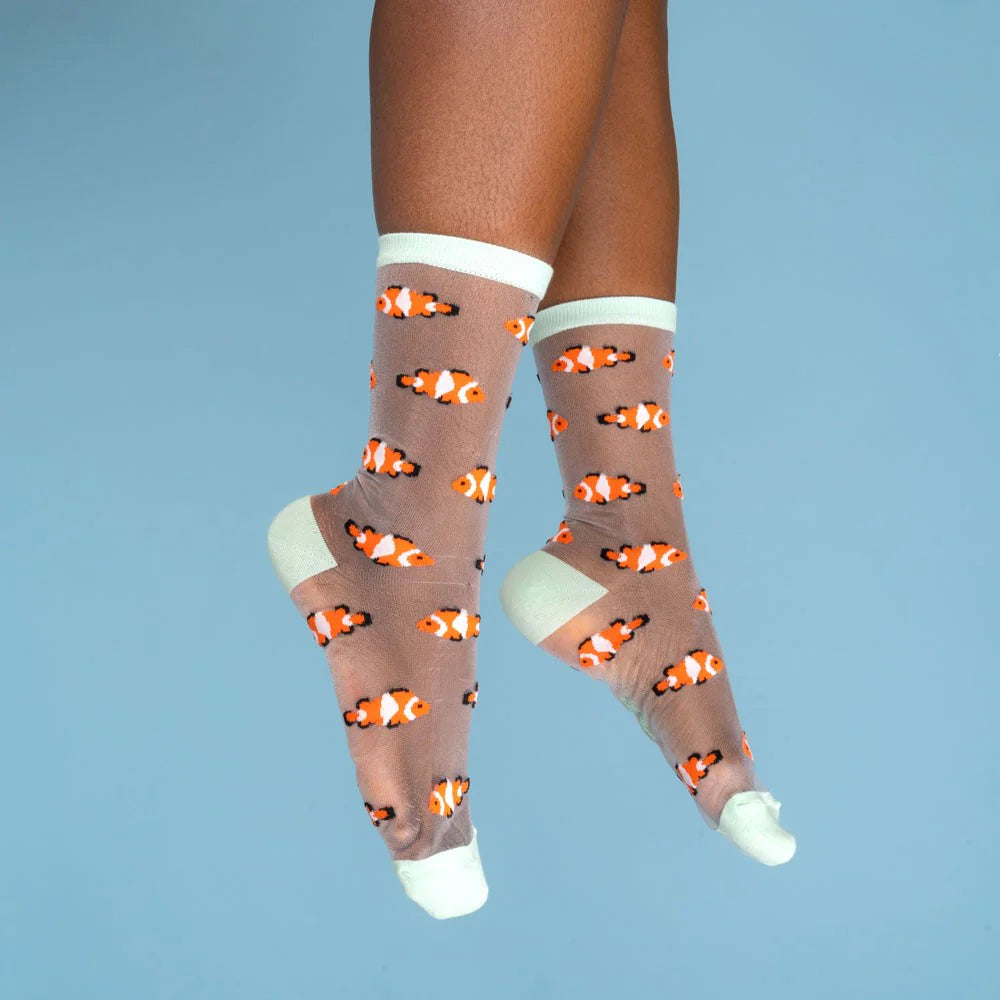 Clownfish sheer socks