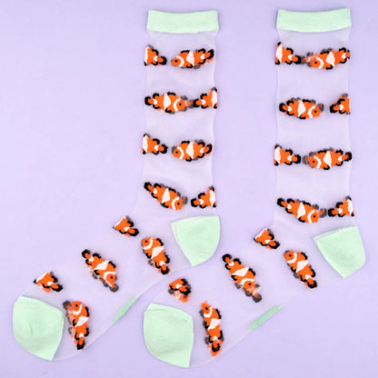 Clownfish sheer socks
