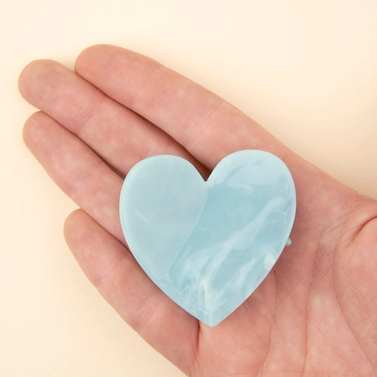 Heart hair claw 🩵