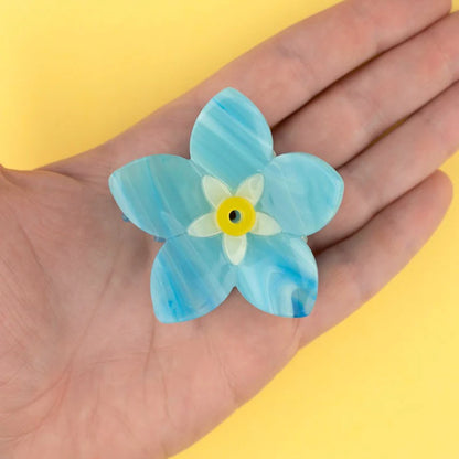 Forget me not hair claw