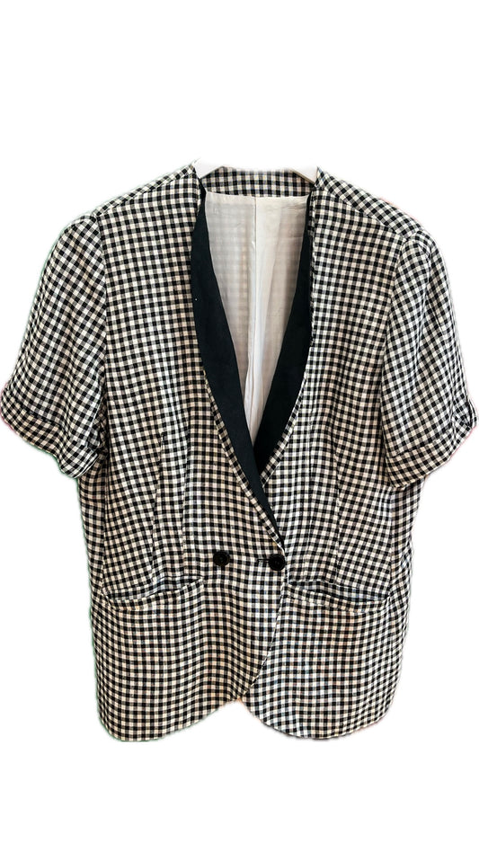 Checkered summer blazer