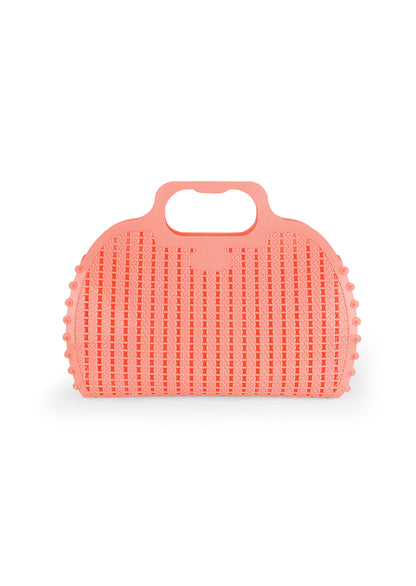 Maxi foldable bag - salmon pink