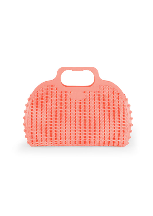 Maxi foldable bag - salmon pink