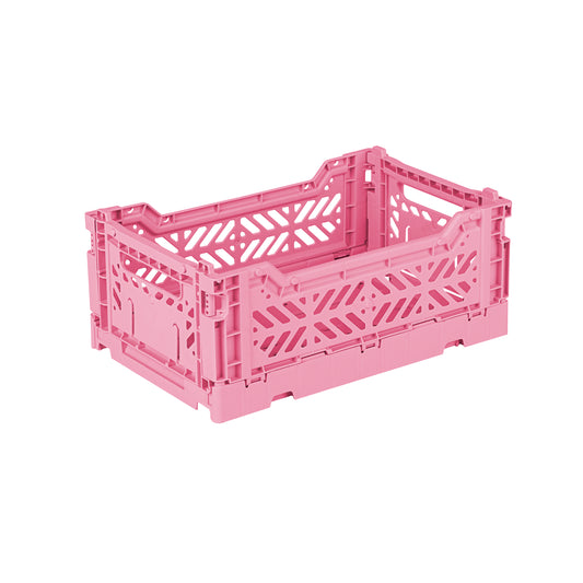 Mini foldable crate - baby pink