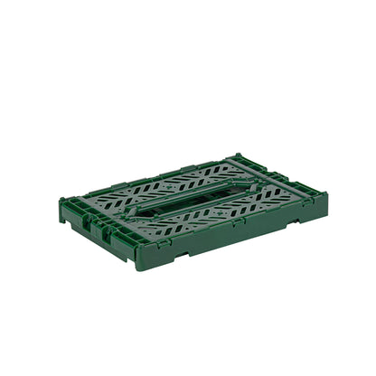 Mini foldable crate - green