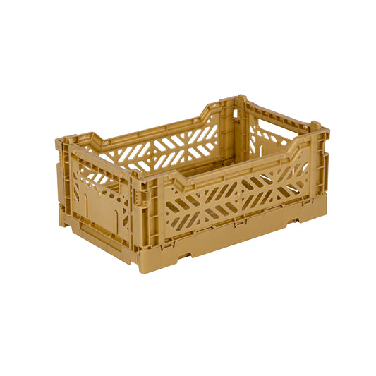 Mini foldable crate - gold